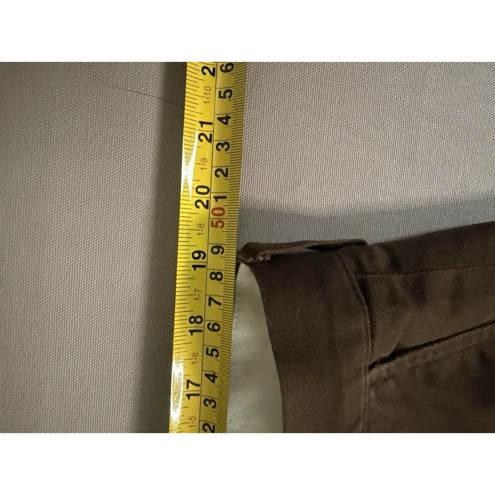Polo Ralph Lauren Men's Classic Cotton Twill Chino Flat Front Pants 38x32 Brown